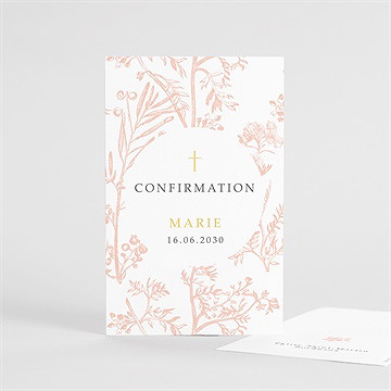 Signet confirmation ma foi portrait - Recto du signet