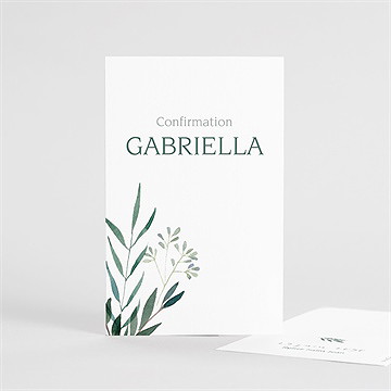 Signet confirmation l'olivier portrait - Recto du signet