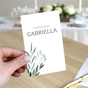 Signet confirmation l'olivier portrait - Mise en situation