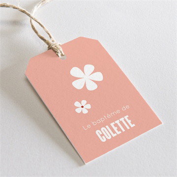 Etiquette baptême charité portrait