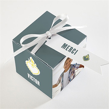 Boîte de dragées communion protection - Dessus de la boîte