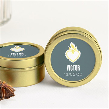 Bougie communion protection carré