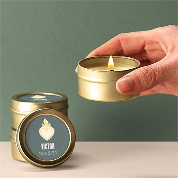 Bougie communion protection - Bougie allumée