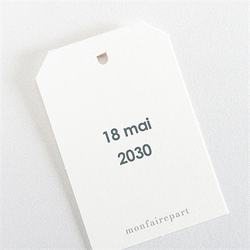 Etiquette communion protection - Dos de l'étiquette