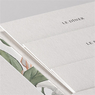 Faire-part mariage citron pocketfold - Détail du faire-part