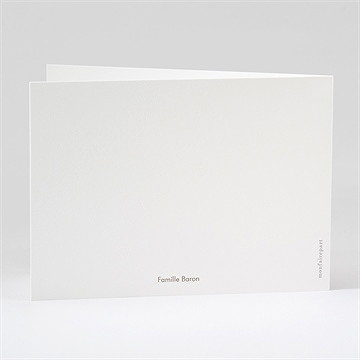 Remerciement décès roseaux aquarelle - Dos du remerciement