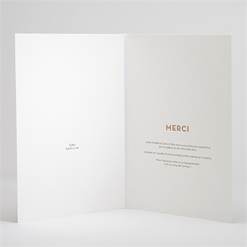 Livret de messe baptême ours en rayures - Intérieur du livret