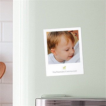 Faire-part communion agneau - Mise en situation