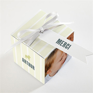 Boîte de dragées communion agneau - Dessus de la boîte