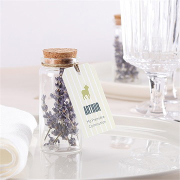 Mignonette communion agneau étiquette - Mise en situation