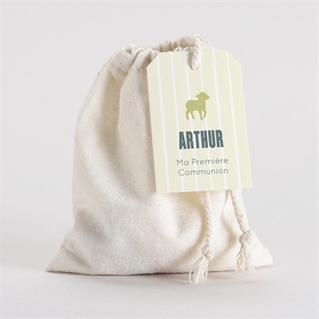 Pochon communion agneau