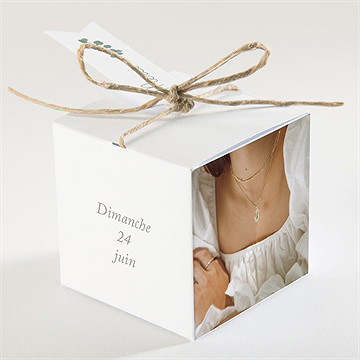 Boîte de dragées confirmation croix liberty - Dos de la boîte