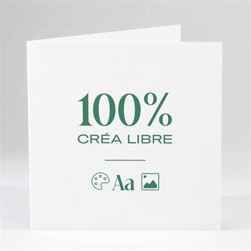 Faire-part confirmation vierge personnalisable