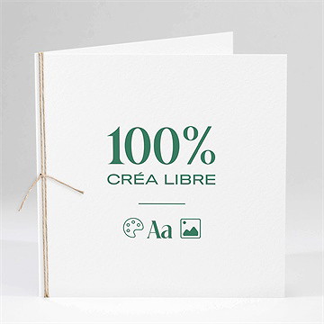 Faire-part confirmation vierge personnalisable ficelle