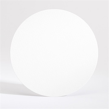 Faire-part confirmation vierge personnalisable rond - Dos du faire-part