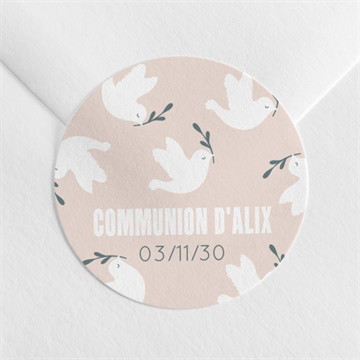 Sticker communion vol de colombes marque-page