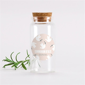 Mignonette communion vol de colombes marque-page