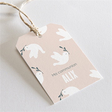 Etiquette communion vol de colombes