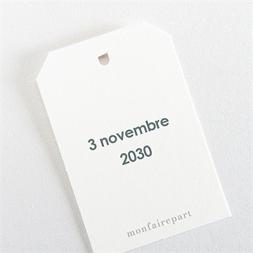 Etiquette communion vol de colombes - Dos de l'étiquette