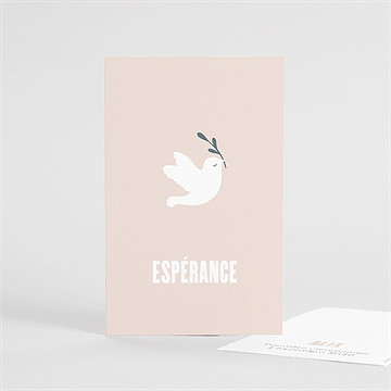 Signet communion vol de colombes - Devant du signet