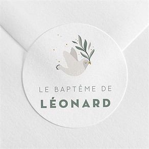 Sticker baptême petite église