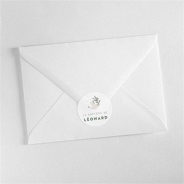 Sticker baptême petite église - Mise en situation