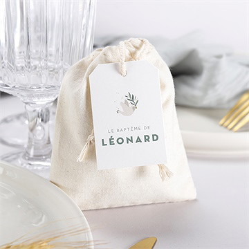 Pochon baptême petite église - Mise en situation