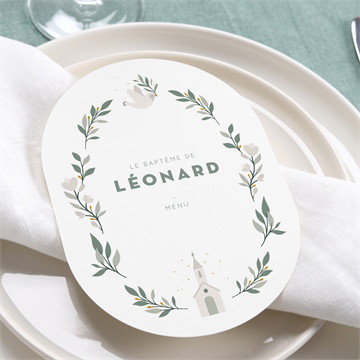 Menu baptême petite église