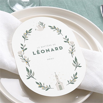 Menu baptême petite église