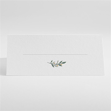 Marque-place baptême petite église - Dos du marque-place