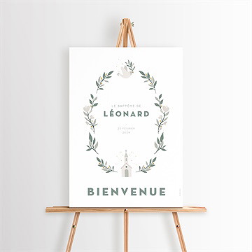 Panneau bienvenue petite église