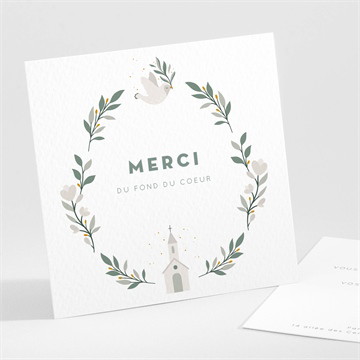 Remerciement baptême petite église