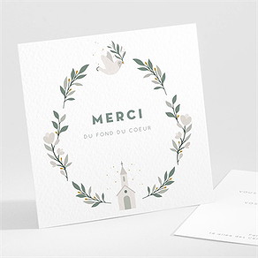 Remerciement baptême petite église