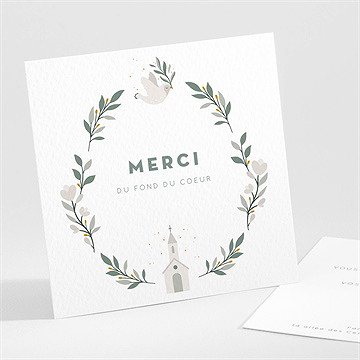 Remerciement baptême petite église