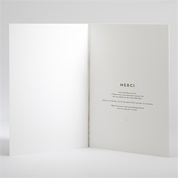 Livret de messe baptême colombe fleurie - Intérieur du livret