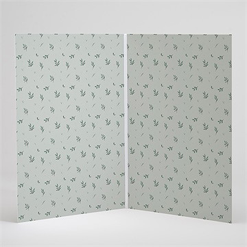 Livret de messe baptême photo vert sauge - Intérieur du livret