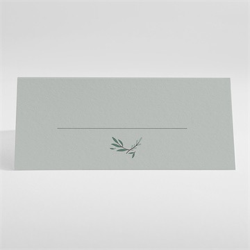 Marque-place baptême photo vert sauge - Dos du marque-place