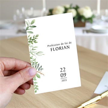 Carte recto-verso - portrait