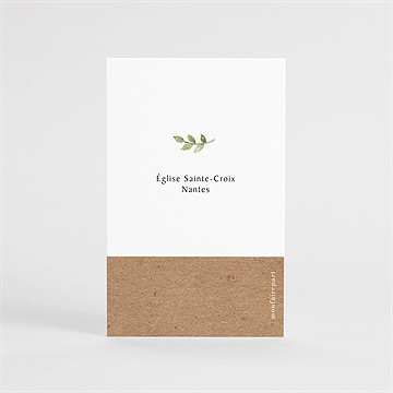 Signet profession de foi rayonnement de foi portrait - Dos du signet