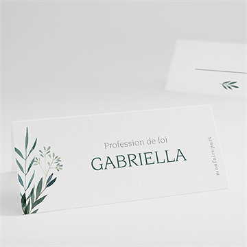 Marque-place profession de foi valeurs