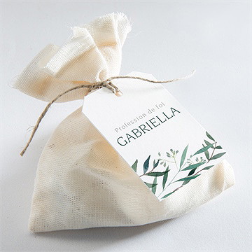 Etiquette profession de foi valeurs - Mise en situation