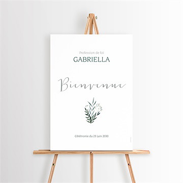 Panneau bienvenue profession-de-foi valeurs - Mise en situation