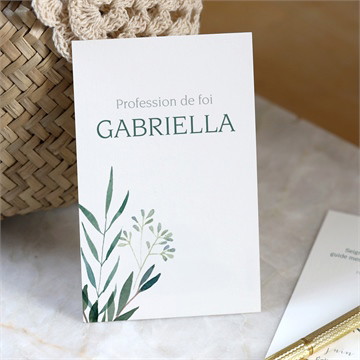 Carte recto-verso - portrait