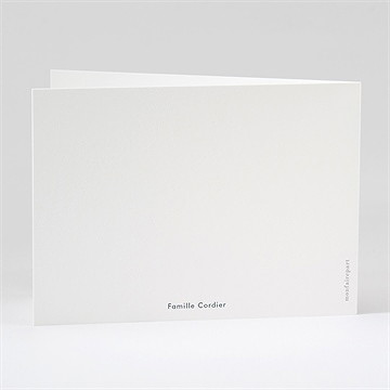 Remerciement décès ciel en aquarelle - Dos du remerciement