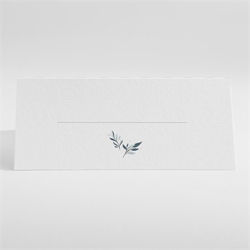 Marque-place baptême colombe et rayures - Dos du marque-place