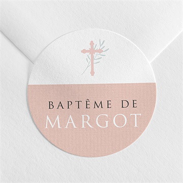 Sticker baptême poésie minimaliste - Mise en situation