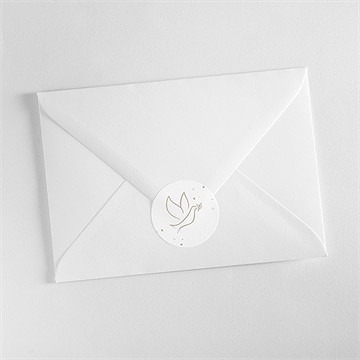 Sticker baptême envolée minimaliste - Mise en situation