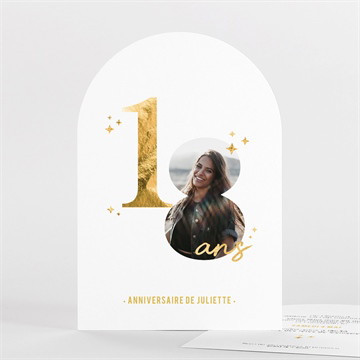 Invitation anniversaire paillette 18 ans