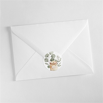 Sticker baptême bougie - Mise en situation