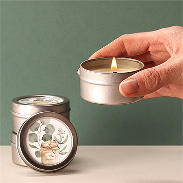 Bougie baptême bougie argent - Bougie allumée